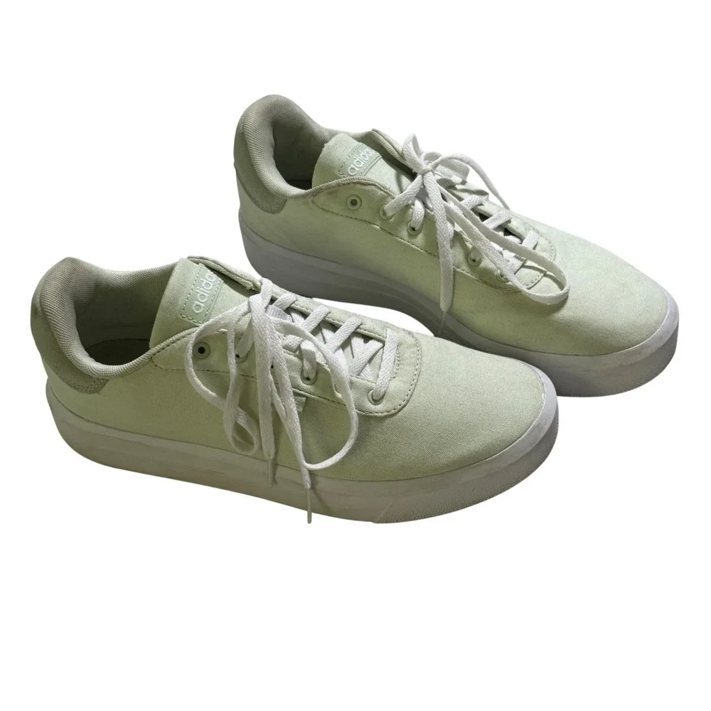 Adidas Bravada 2.0 Platform Sneakers Mint Green Canvas Womens 8.5 GW6907